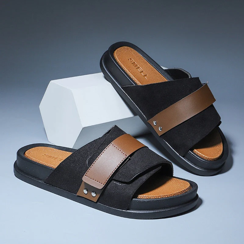 Herren Sandalen aus mattiertem Leder - Image 4