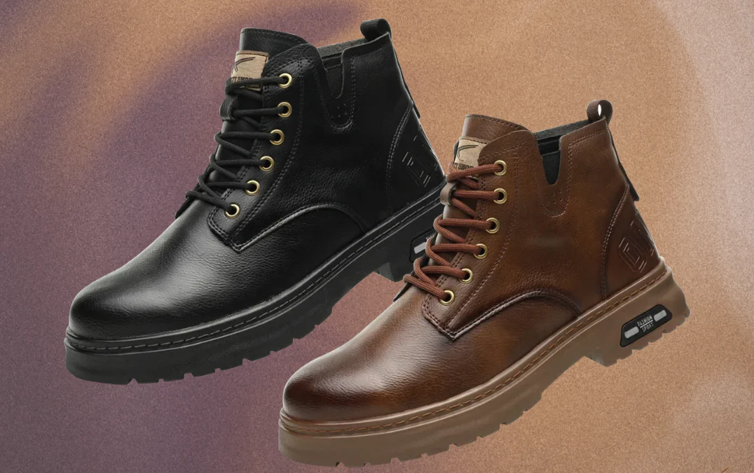 Hochwertige Herren Schnürstiefel mit Reißverschluss - Image 4