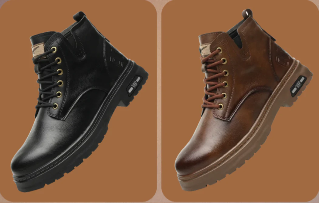 Hochwertige Herren Schnürstiefel mit Reißverschluss - Image 5
