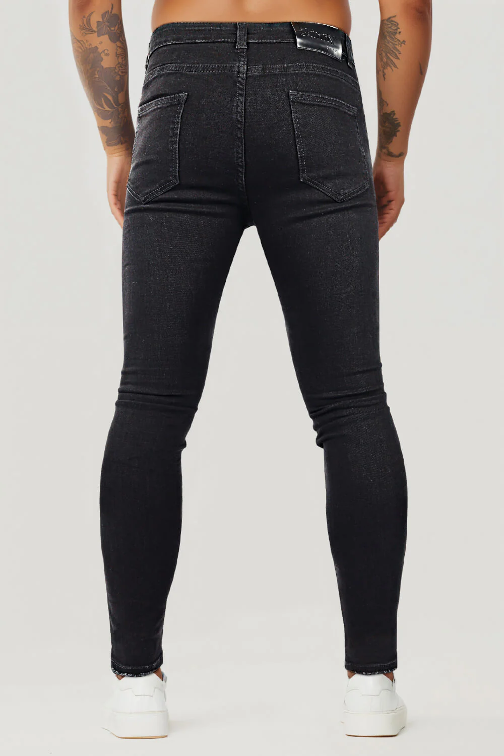 Zerrissene Schwarze Skinny Jeans Herren - Image 5