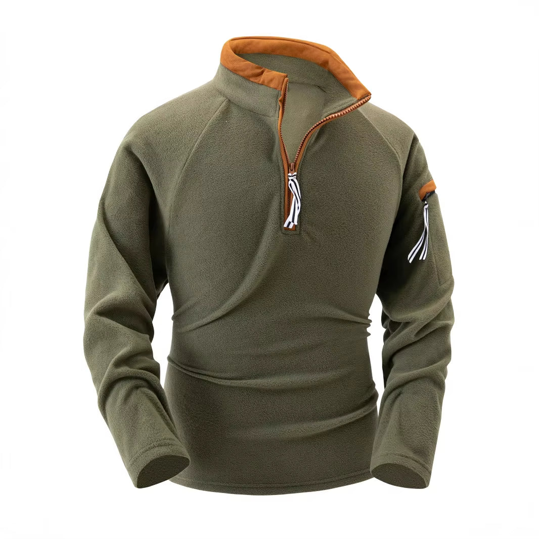 Herren Stehkragen Pullover mit Reißverschluss - Wärmend & Elegant - Image 3