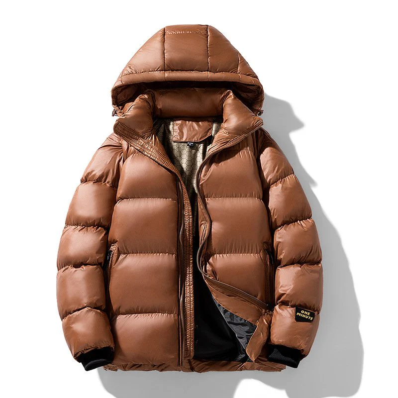 Warme Herren Steppjacke mit Kapuze - Image 3