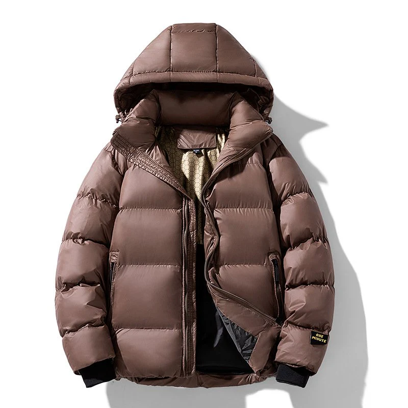 Warme Herren Steppjacke mit Kapuze - Image 4
