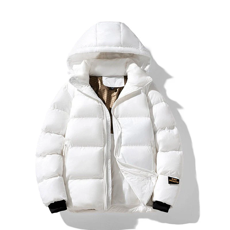Warme Herren Steppjacke mit Kapuze - Image 5