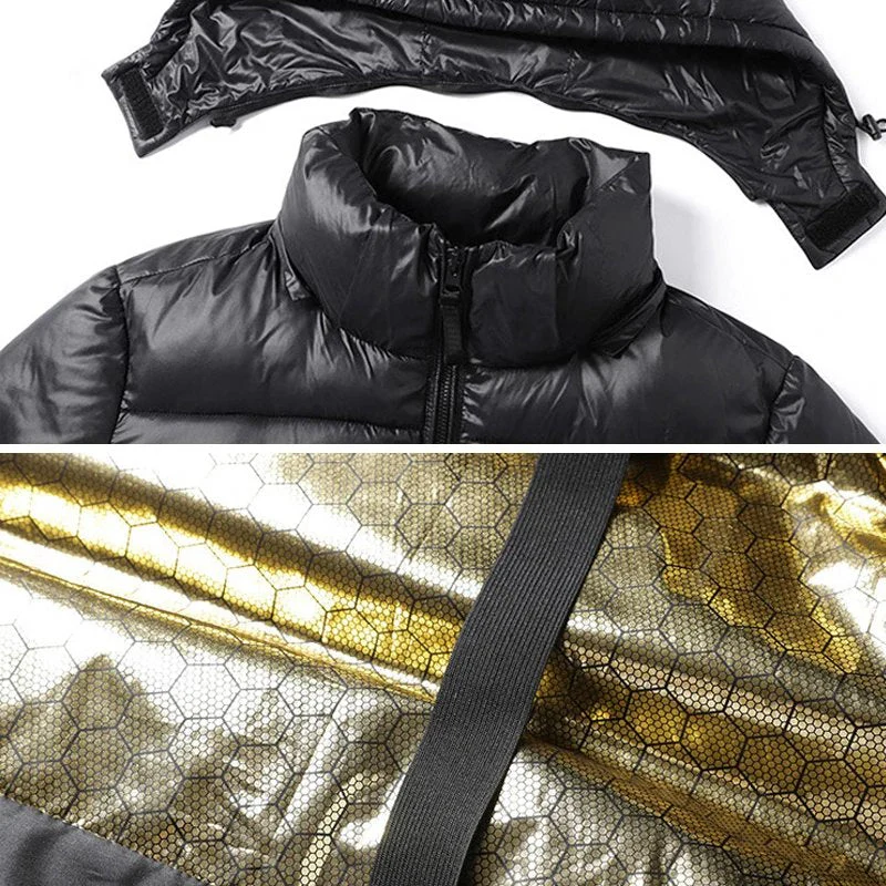 Warme Herren Steppjacke mit Kapuze - Image 7