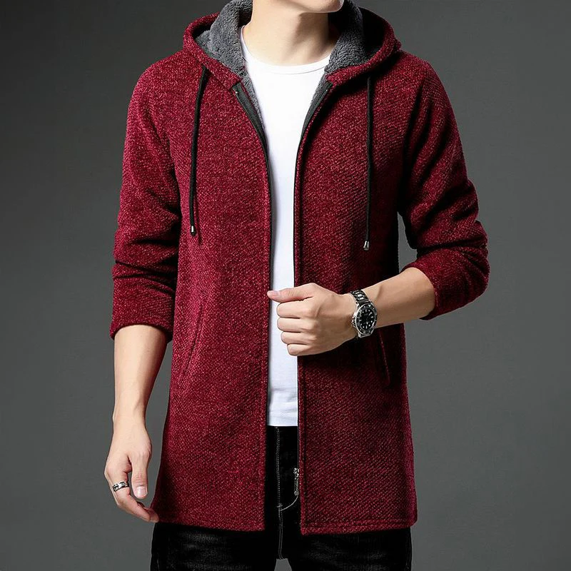 Warme Herren Strickjacke mit Fleecefutter - Image 10