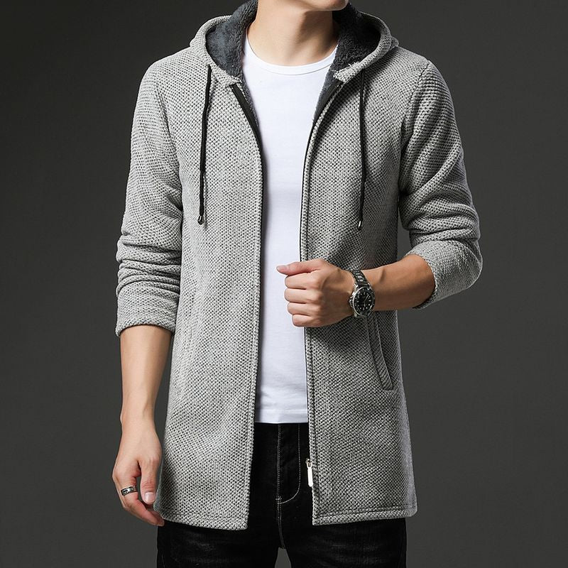 Warme Herren Strickjacke mit Fleecefutter - Image 2