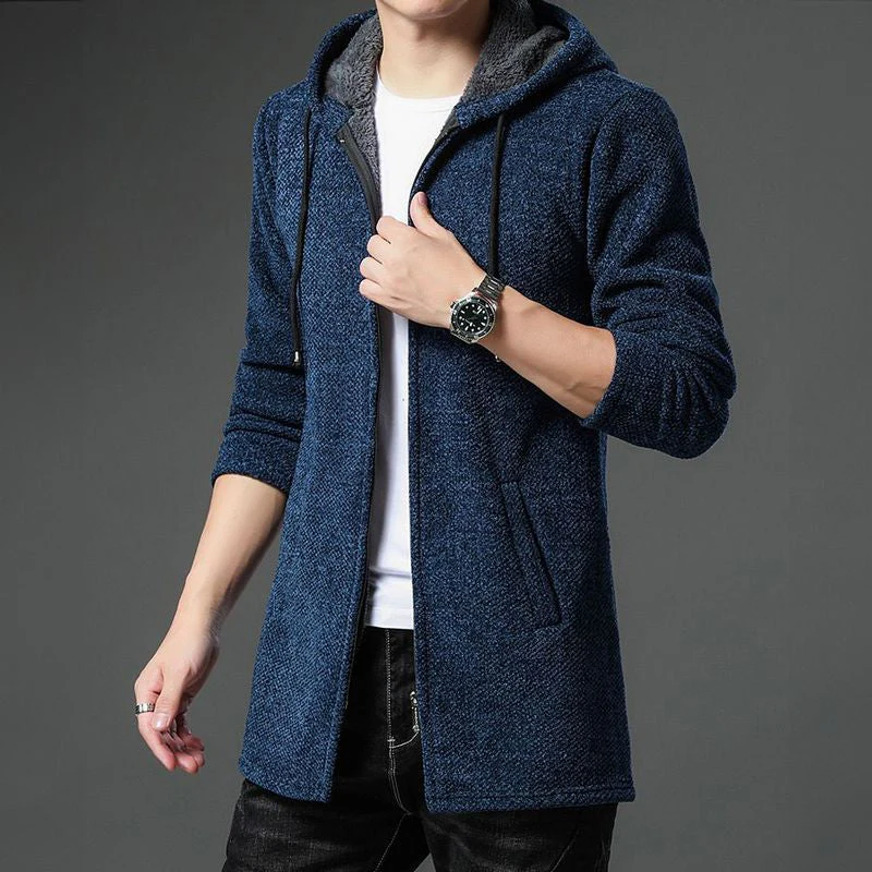 Warme Herren Strickjacke mit Fleecefutter - Image 7