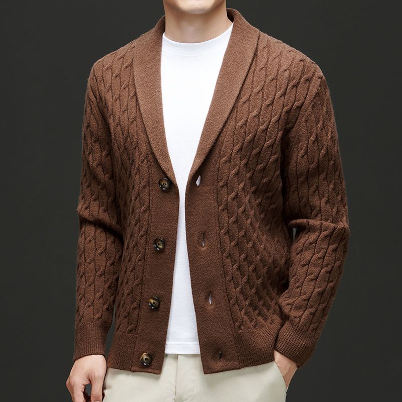 Klassische Herren Strickjacke mit Knopfleiste - Image 2