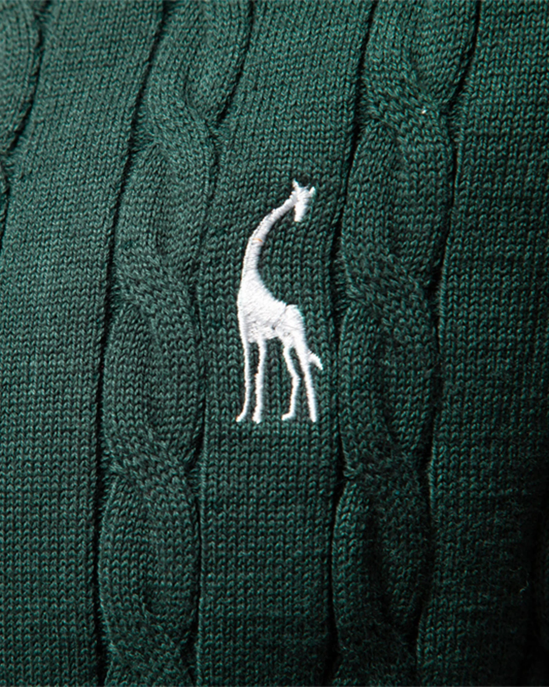 Herren Zopfmuster Strickpullover aus Baumwolle - Image 11