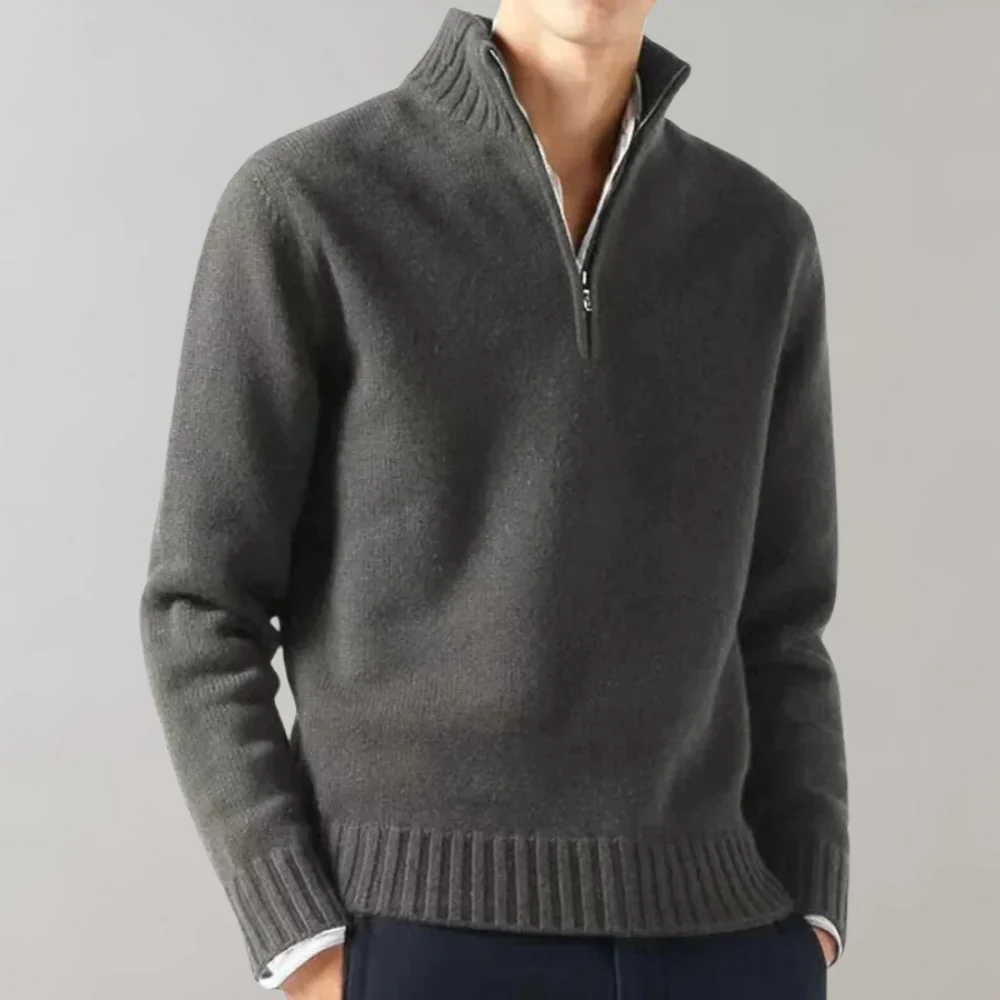 Klassischer Herren Sweater aus Baumwolle - Bequem & Elegant - Image 3