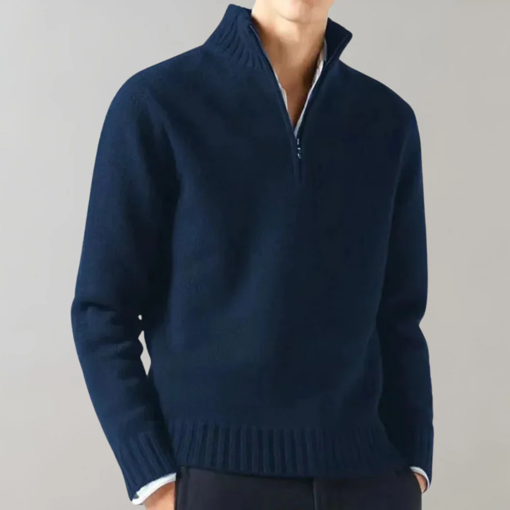 Klassischer Herren Sweater aus Baumwolle - Bequem & Elegant - Image 5