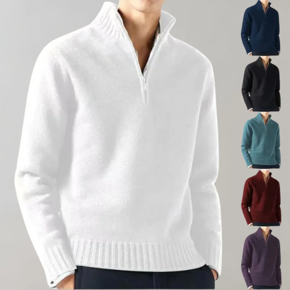 Klassischer Herren Sweater aus Baumwolle - Bequem & Elegant - Image 7