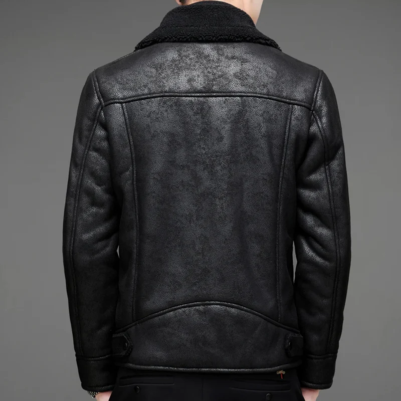Elegante Herren Lederjacke im Vintage-Stil - Image 4