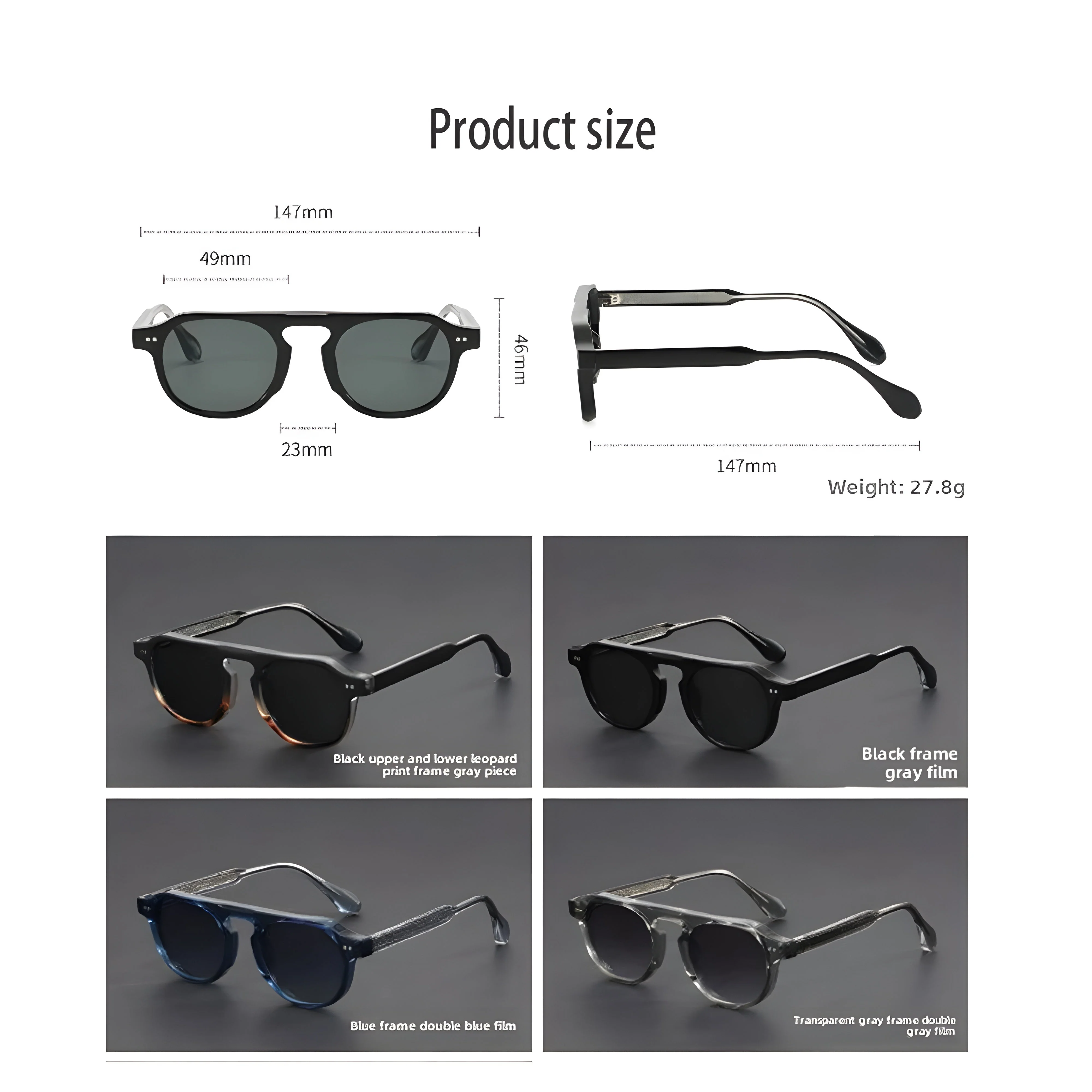 Retro Vintage Herren Sonnenbrille - Image 6