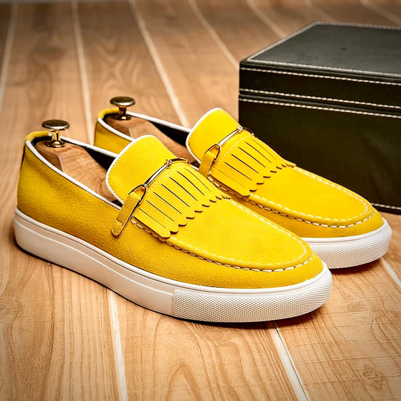 Elegante Herren Wildleder Loafer
