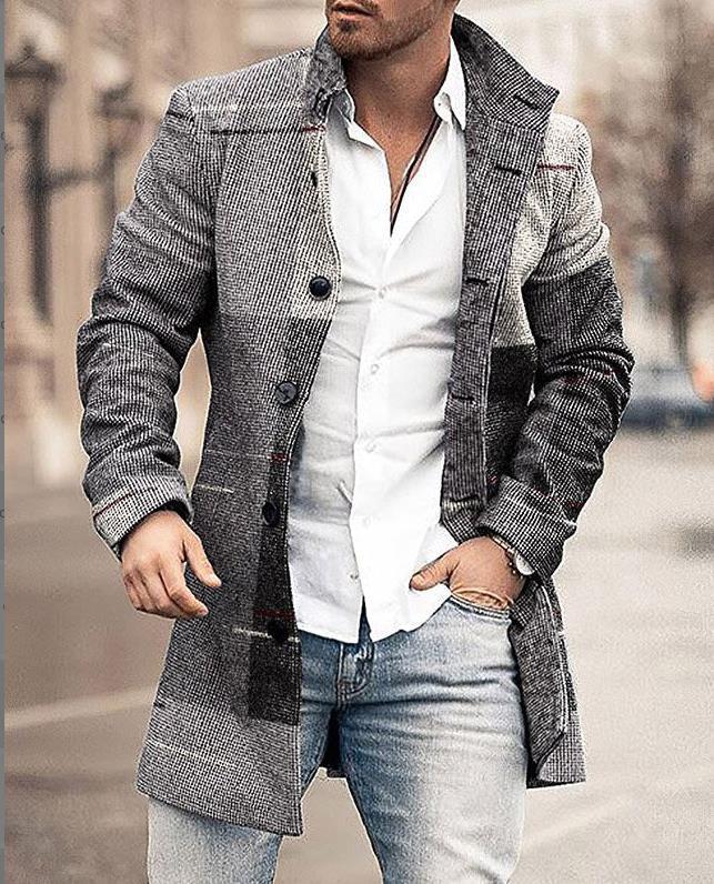 Warme Herren-Winterjacke mit Kragen - Image 5