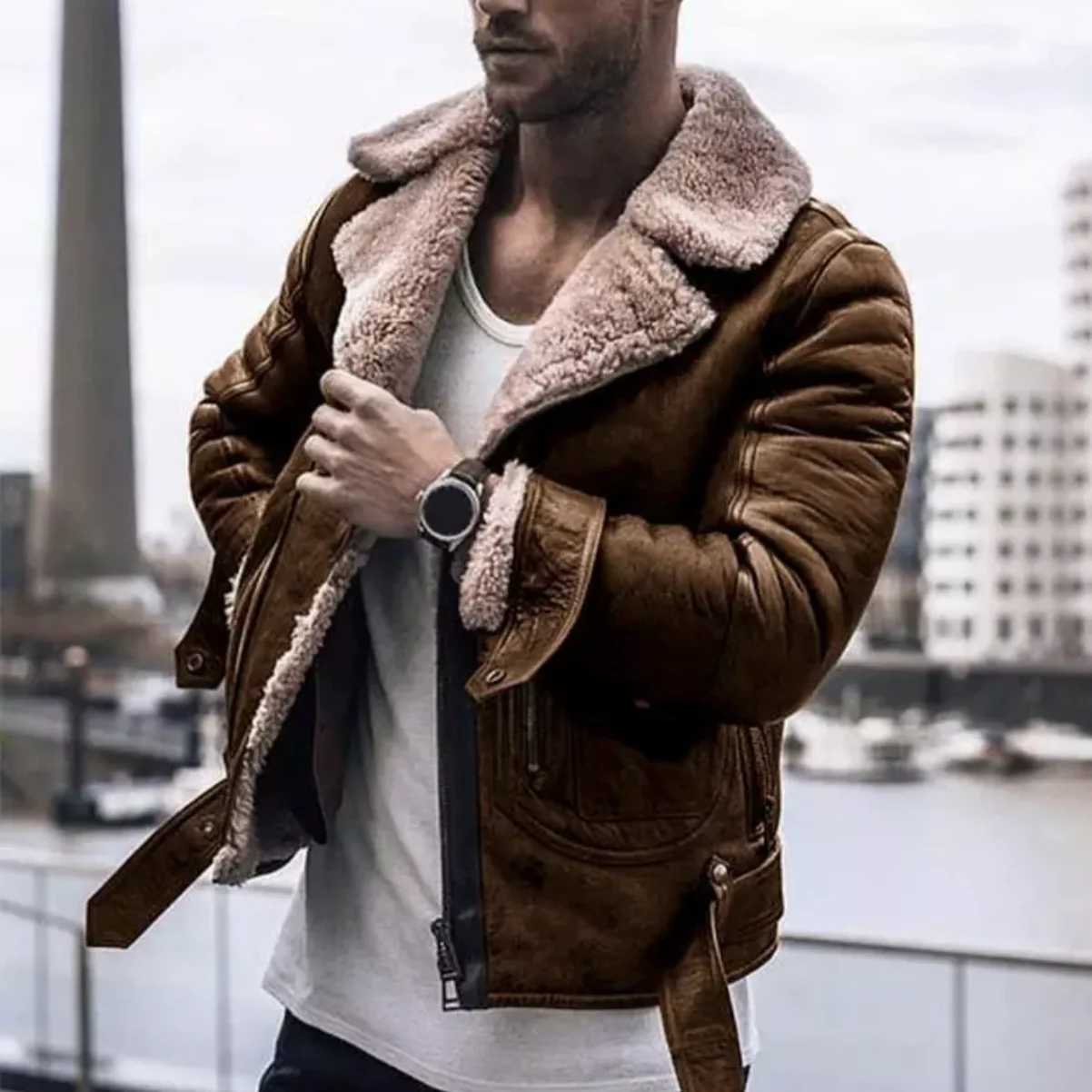 Stylische Winterjacke für Herren - Warm & Modern - Image 2