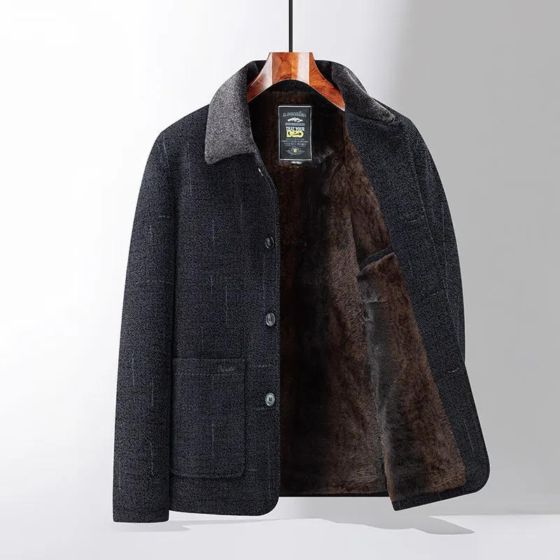 Herren Wollmantel in Klassischer Passform - Elegant & Warm - Image 2