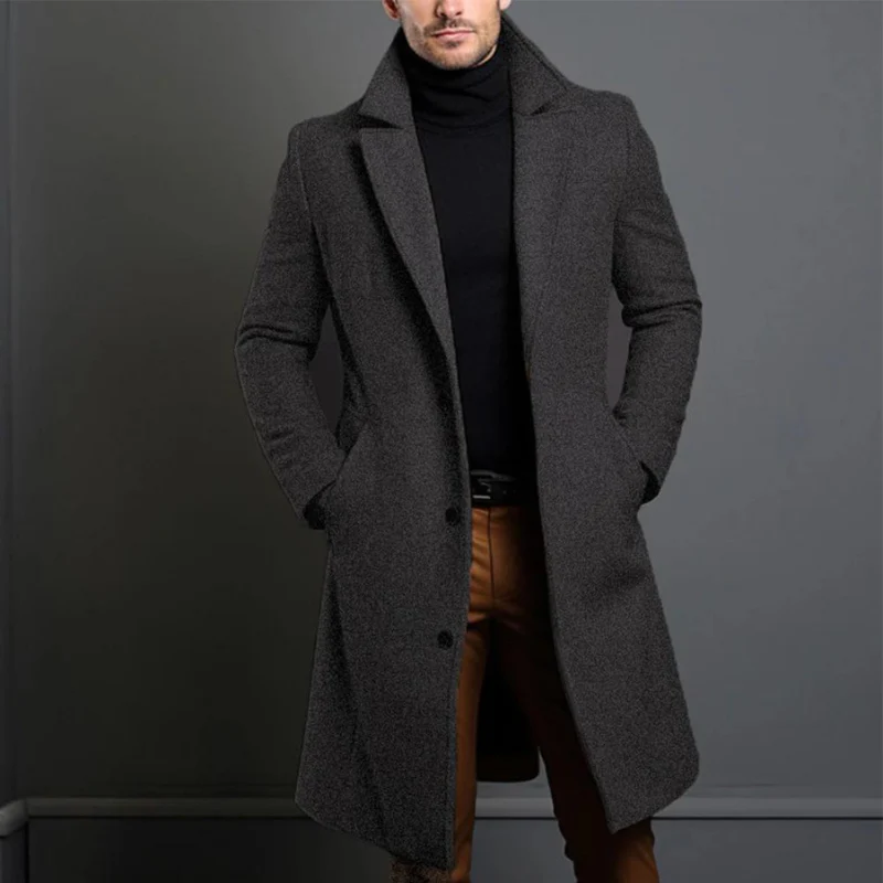 Hochwertiger Wollmantel für Männer - Image 3