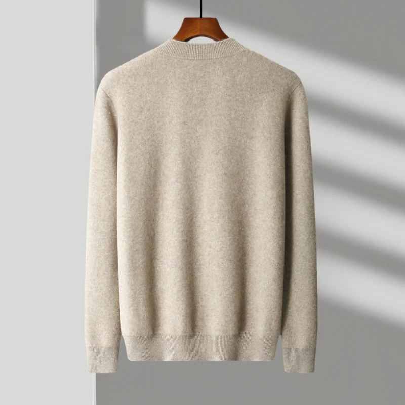 Herren Woll-Strickjacke mit Reißverschluss - Hochwertig & Warm - Image 8