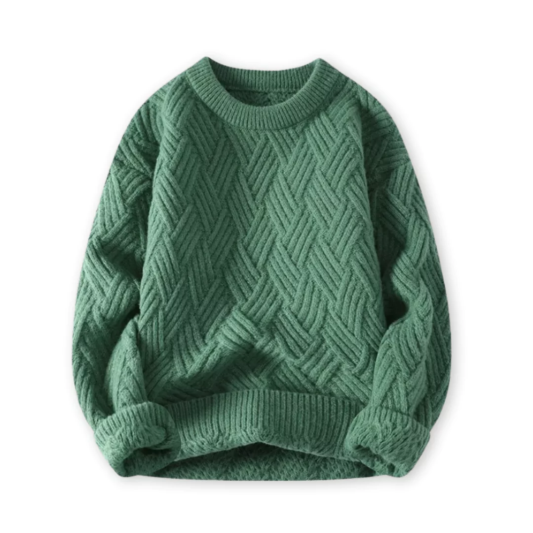 Herren Zopfmuster-Pullover aus Wollmischung - Klassisch & Warm - Image 6