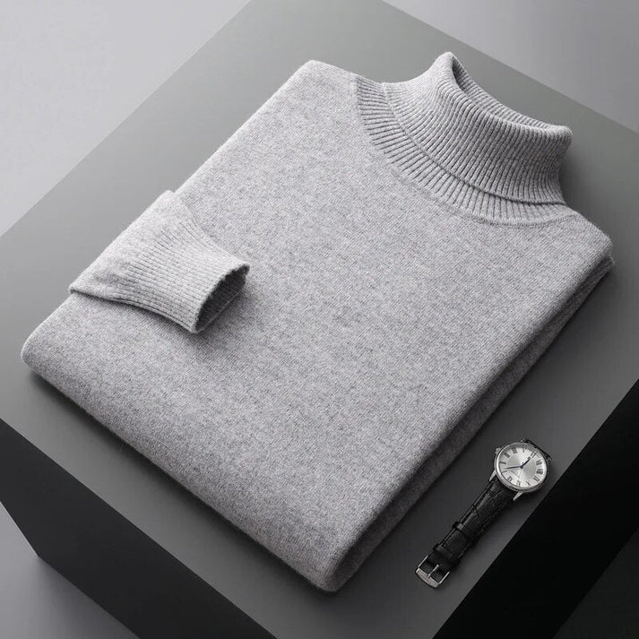 Hochwertiger Herren Kaschmir-Rollkragenpullover - Image 3