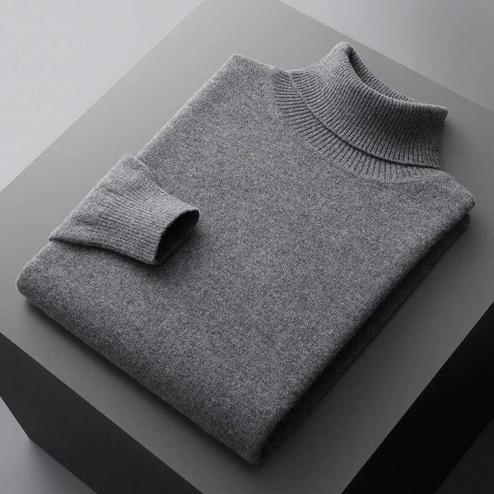 Hochwertiger Herren Kaschmir-Rollkragenpullover - Image 5