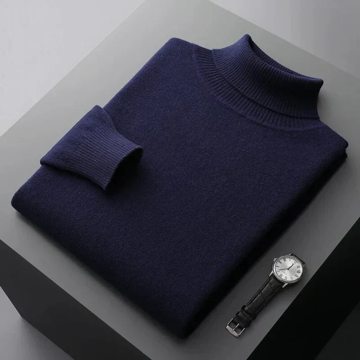 Hochwertiger Herren Kaschmir-Rollkragenpullover - Image 6