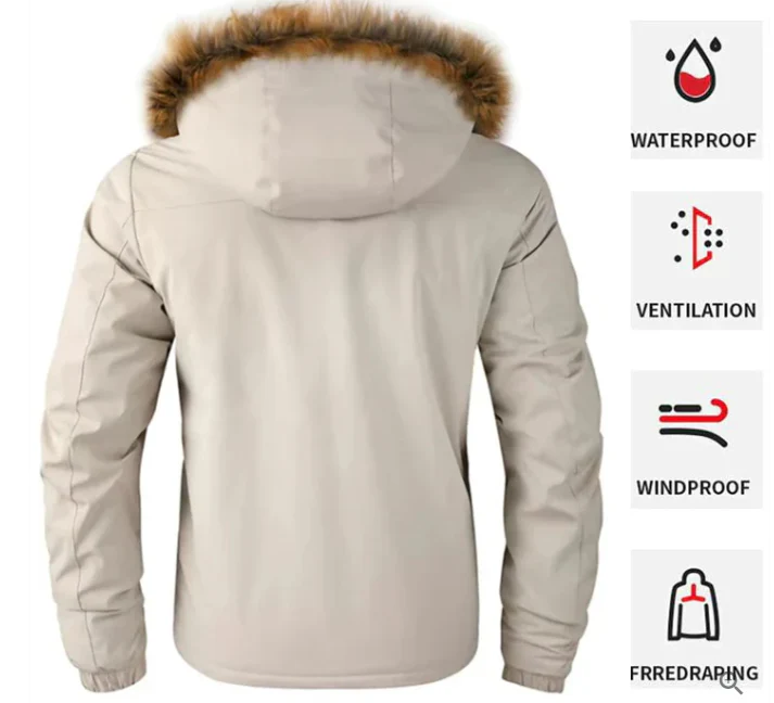 Hochwertige wasserdichte Winterjacke für Herren - Image 13