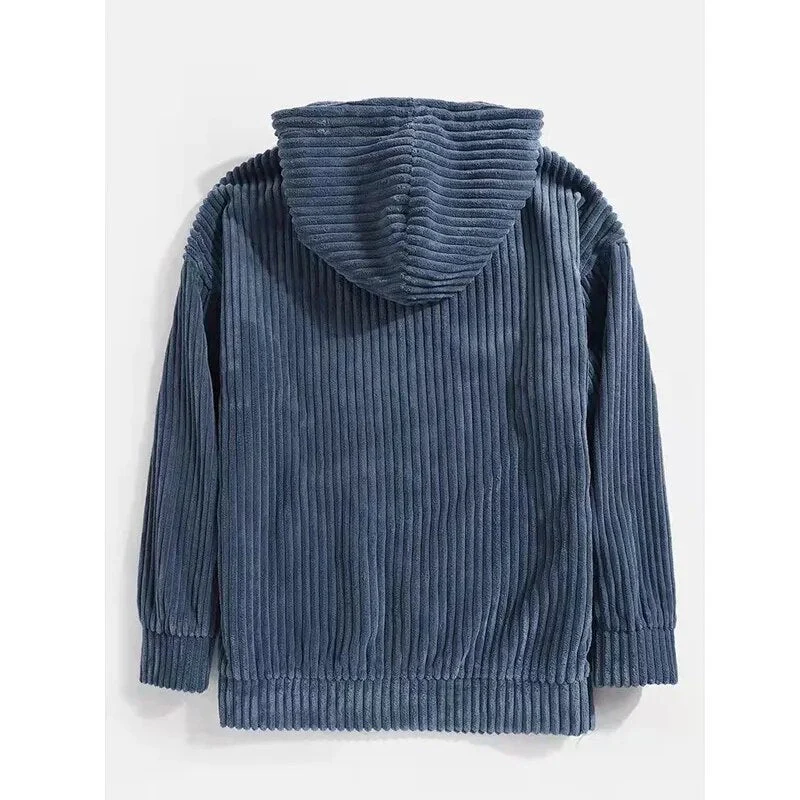 Hochwertige Cord-Kapuzenjacke für Herren - Image 2
