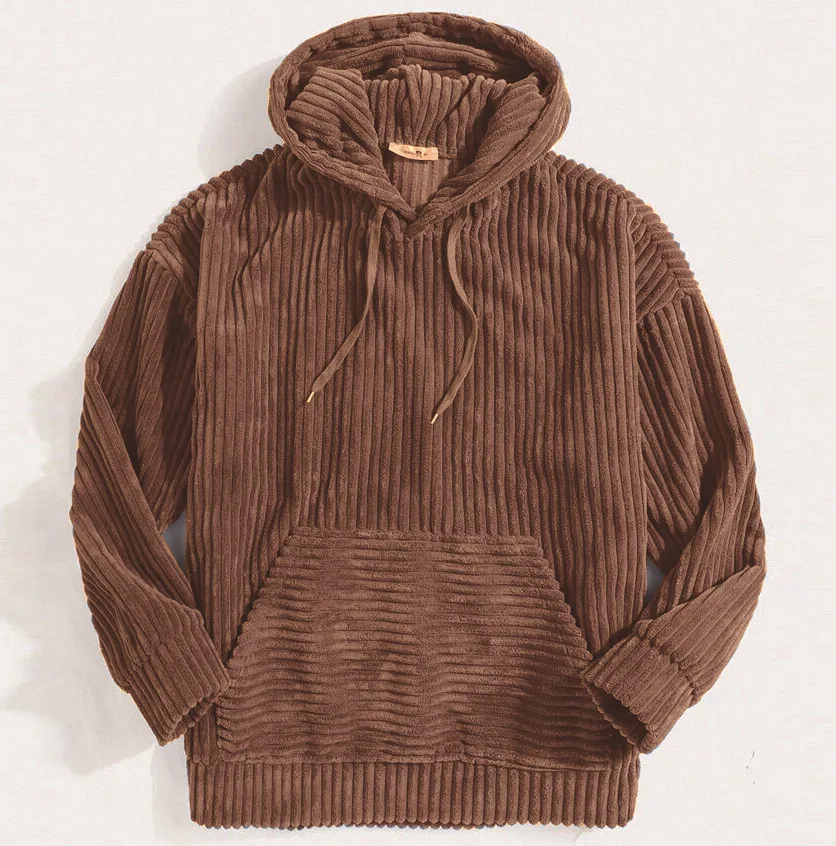 Hochwertige Cord-Kapuzenjacke für Herren - Image 5