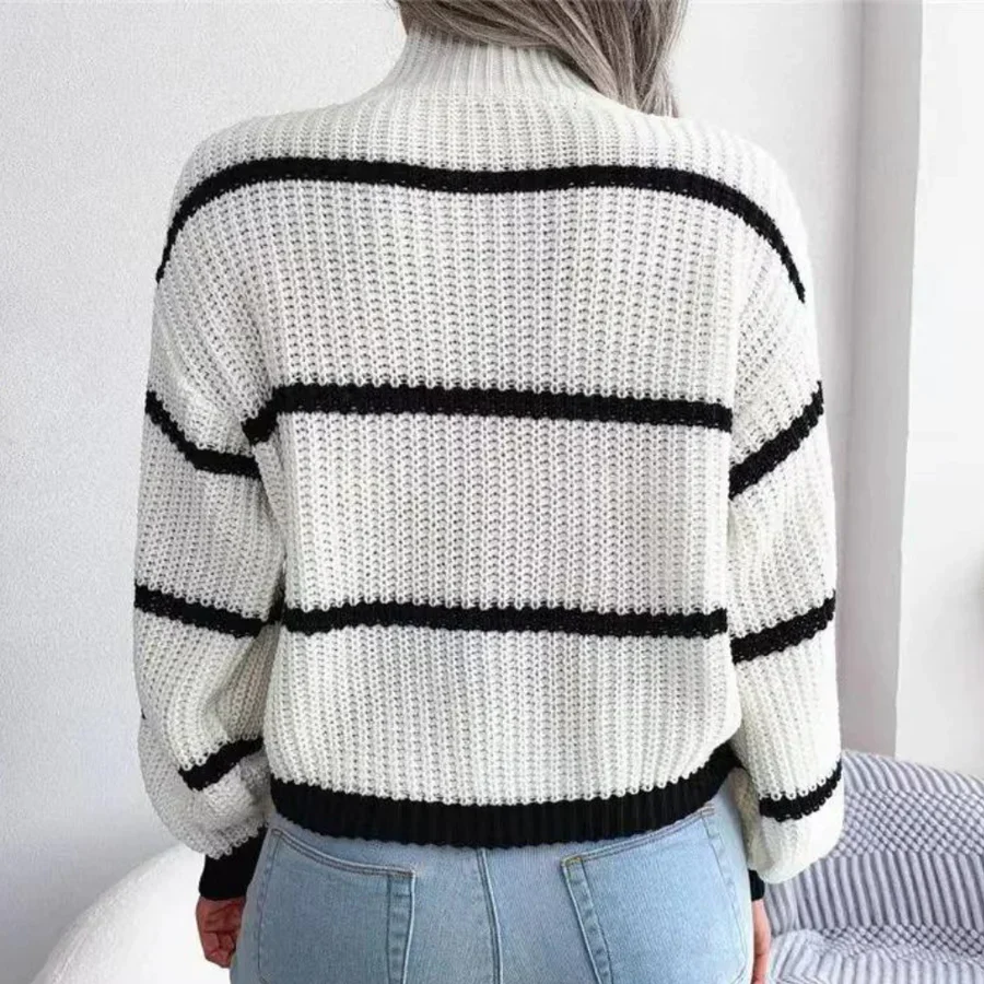 Kuscheliger Damen Baumwoll Pullover mit elegantem Schnitt - Image 4