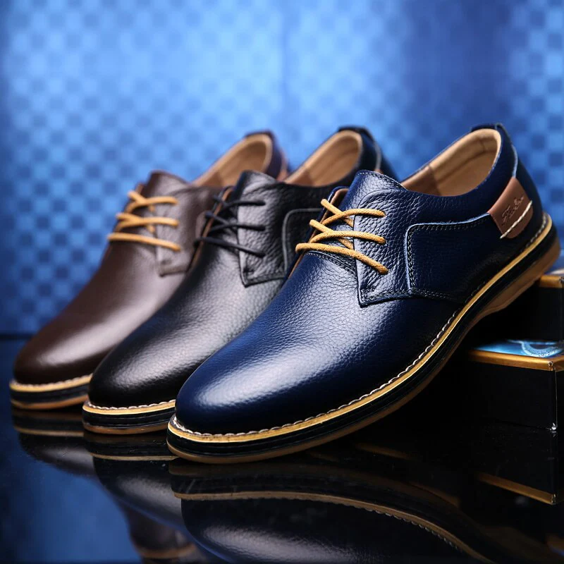 Hochwertige Herrenleder-Oxfordschuhe in verschiedenen Farben - Image 3