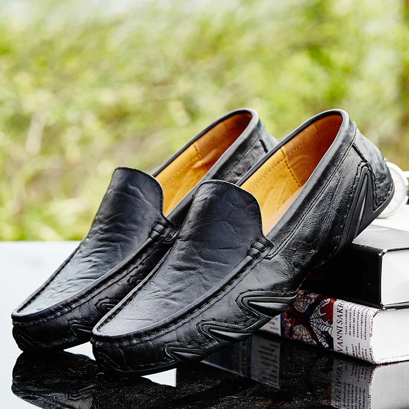 Hochwertige Leder Slipper für Herren - Image 2