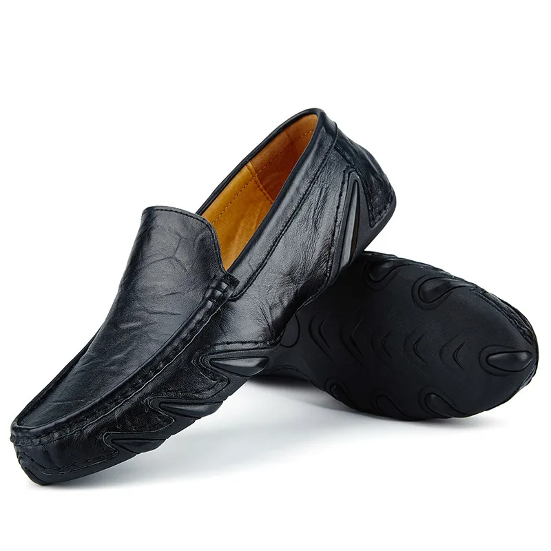 Hochwertige Leder Slipper für Herren - Image 8
