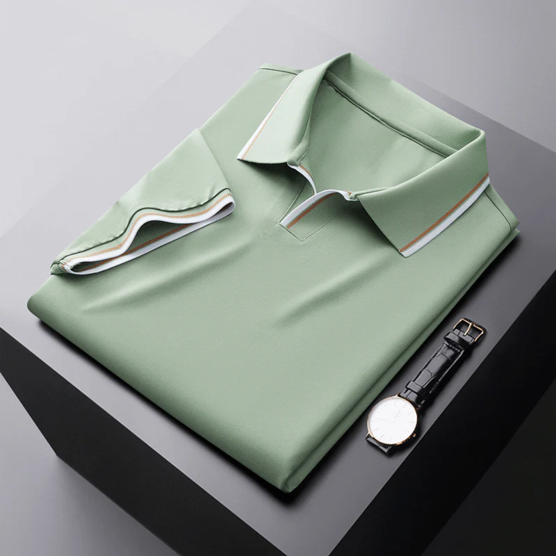 Hochwertiges Seidenpoloshirt für Herren - Image 2