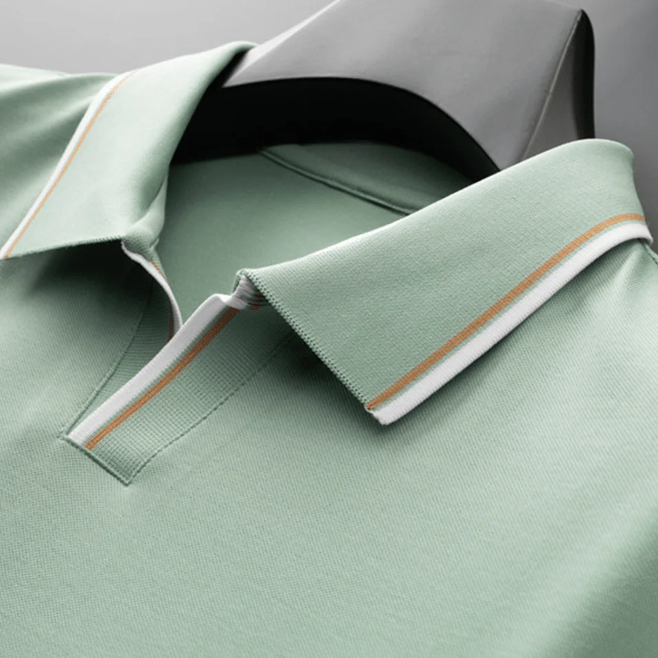 Hochwertiges Seidenpoloshirt für Herren - Image 3