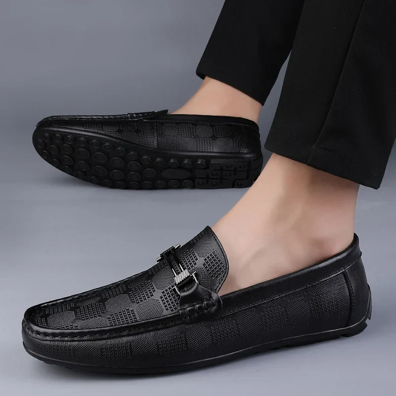 Italienischer Herrenloafer aus echtem Leder - Image 9