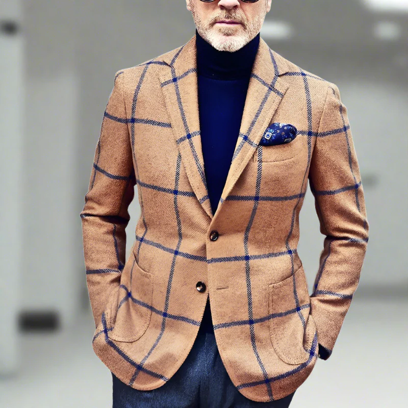 Eleganter Herren Blazer mit Karo Muster – Schick und Stilvoll - Image 2