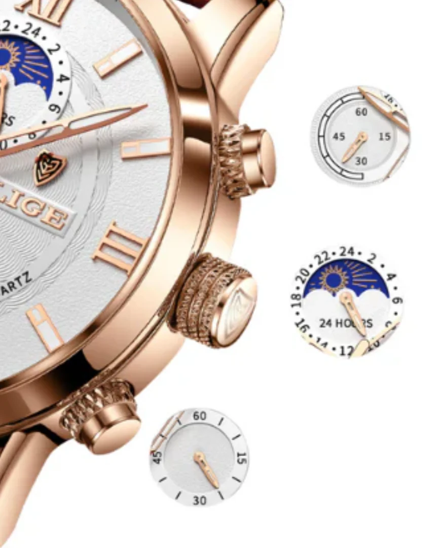 Wasserdichte Klassische Herren Armbanduhr - Image 5