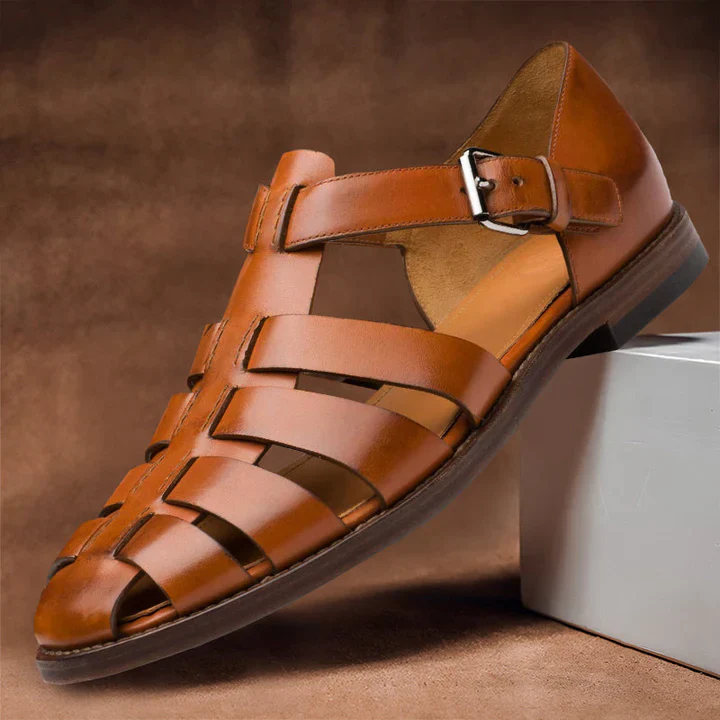 Klassische Herren Ledersandalen für Stil und Komfort - Image 3