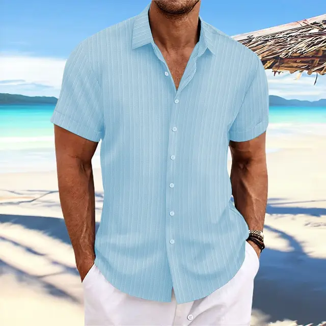 Klassisches Herren Strand Hemd aus Baumwolle - Image 5