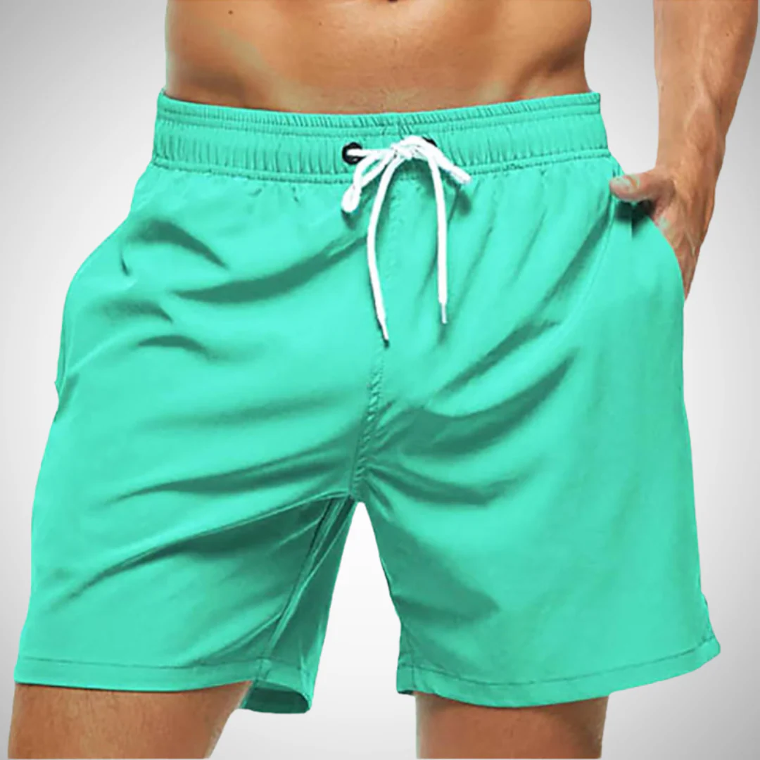 Komfortable Herren Badehose im einfarbigen Design - Image 2
