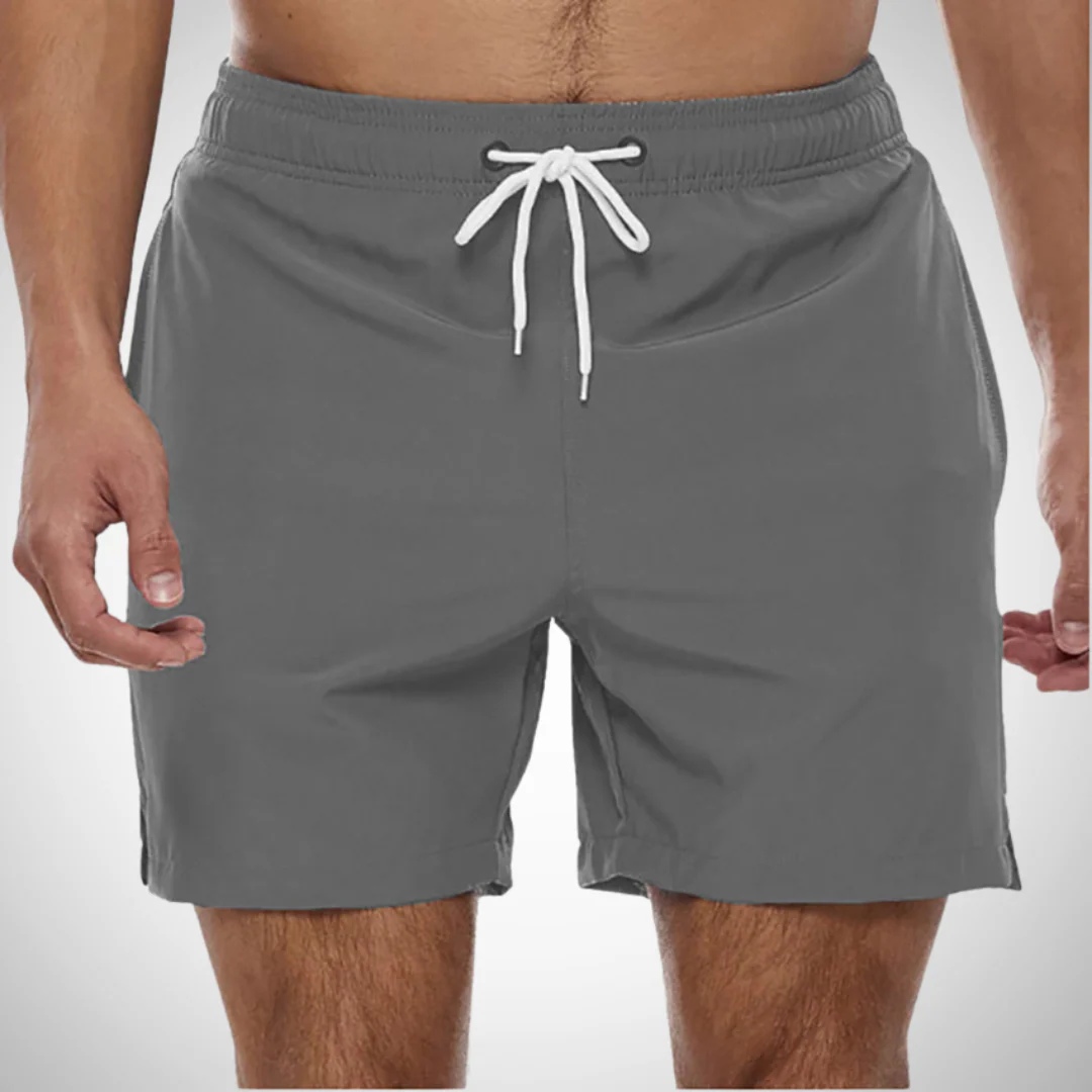 Komfortable Herren Badehose im einfarbigen Design - Image 3