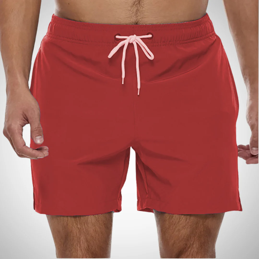 Komfortable Herren Badehose im einfarbigen Design - Image 4