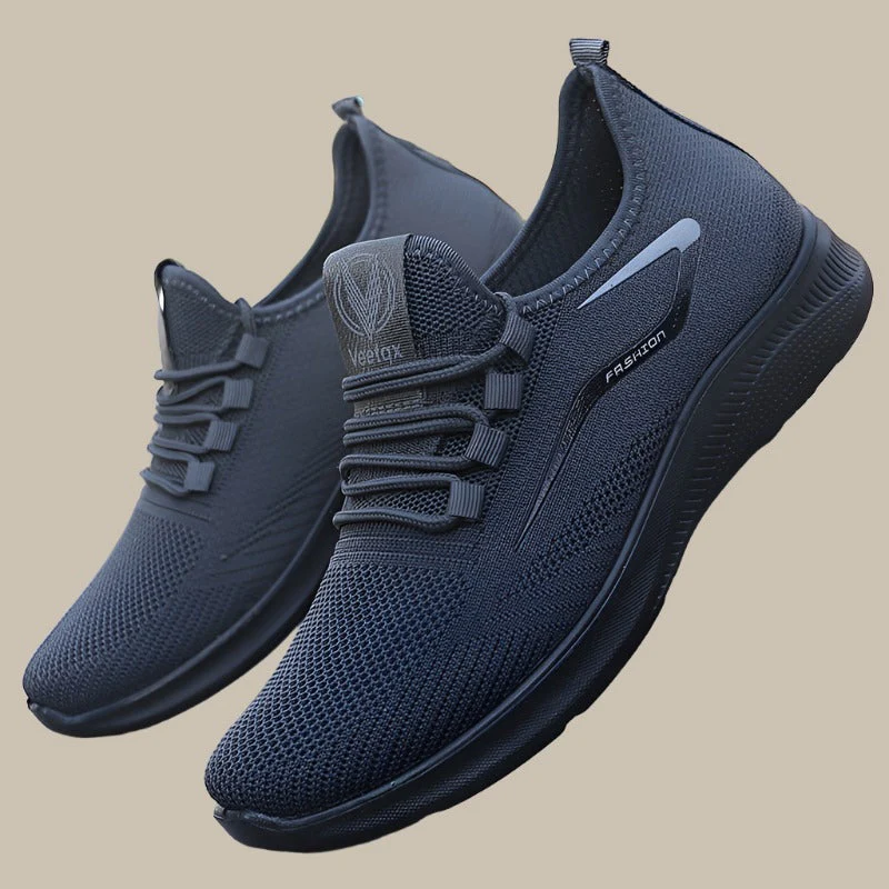 Komfortable schwarze Herren Slip-On Sneaker - mit ergonomischer Sohle - Image 2