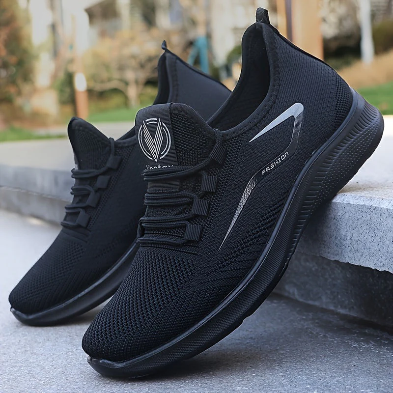 Komfortable schwarze Herren Slip-On Sneaker - mit ergonomischer Sohle - Image 3