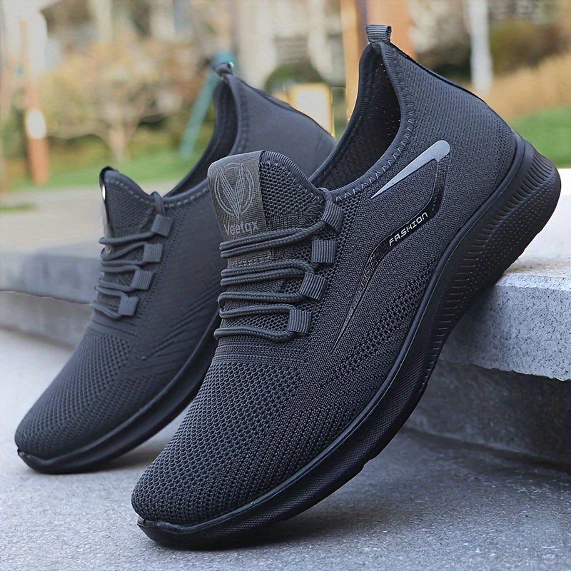 Komfortable schwarze Herren Slip-On Sneaker - mit ergonomischer Sohle - Image 4