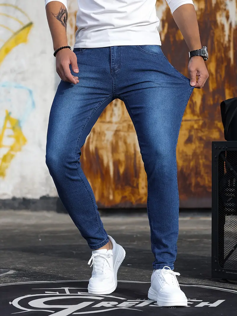 Lässige Herren Skinny Jeans aus mittelschwerem Stretch-Denim - Image 11